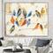 Designart - Multicolor Bird Meeting - Traditional Animal Premium Canvas Wall Art